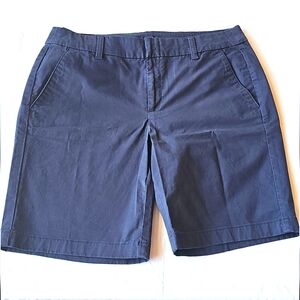 J. Crew Women's Deep Blue Bermuda Shorts.